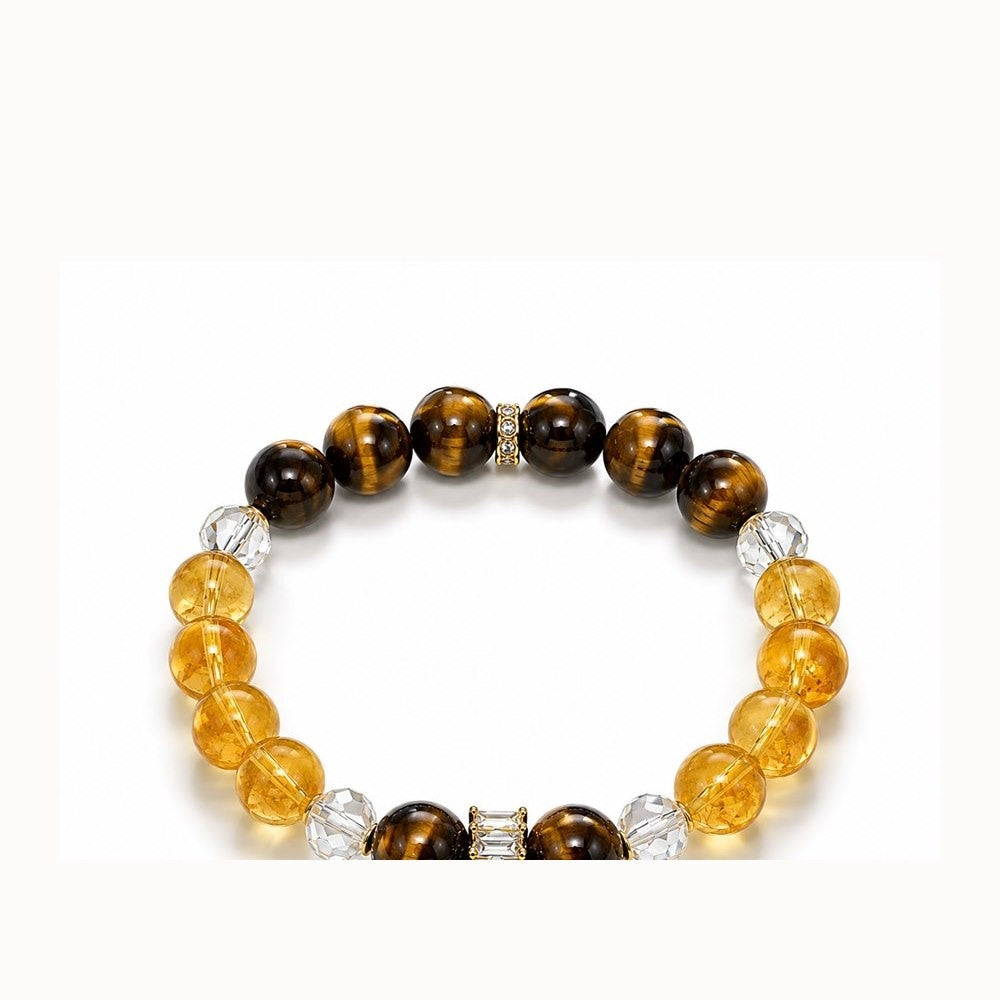 Citrine tiger eye bracelet