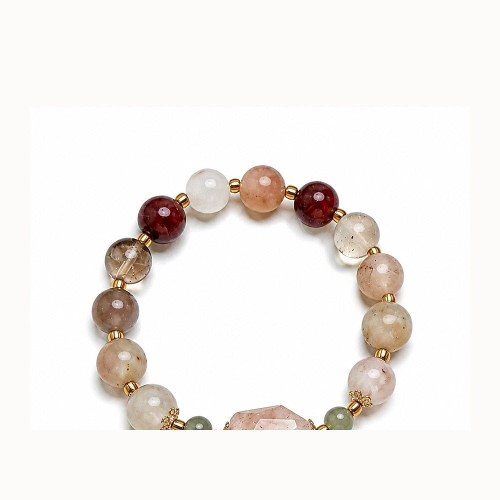 Natural multi gemstone bracelet