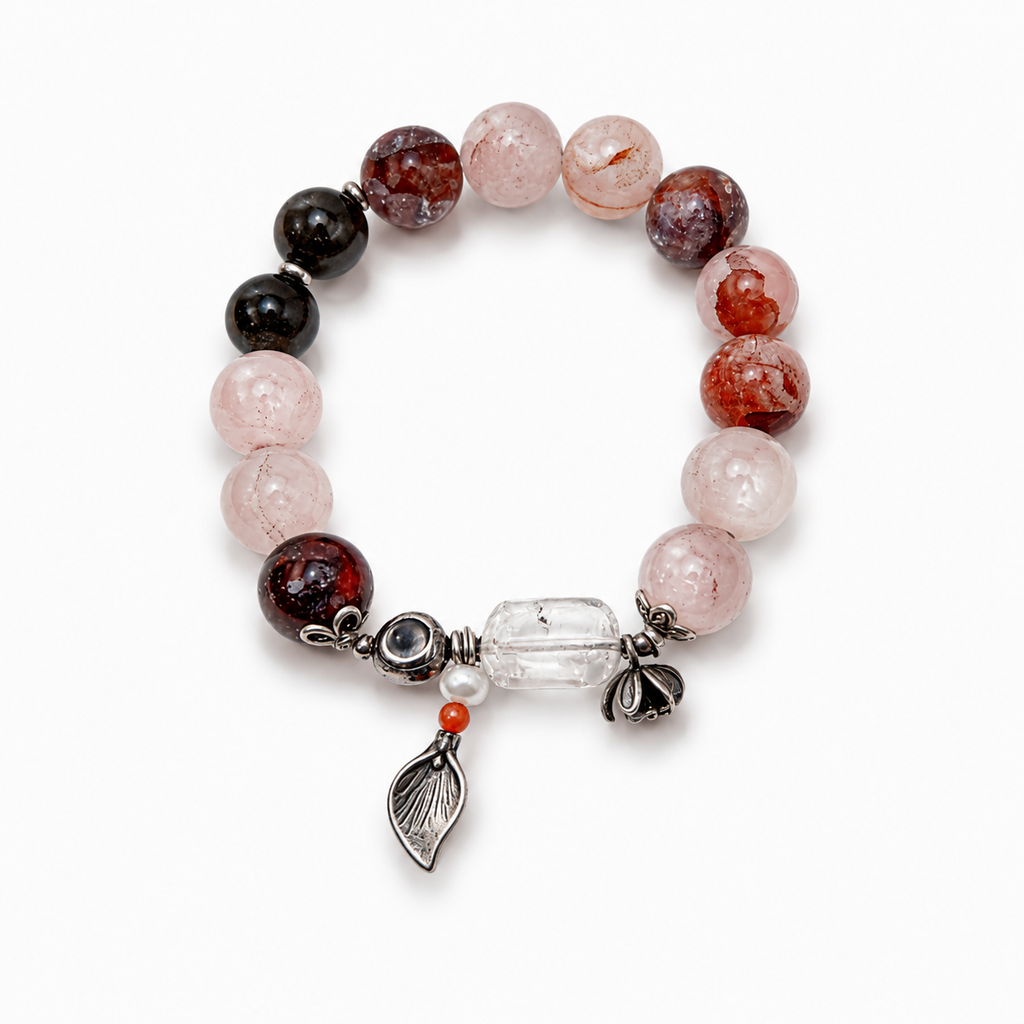 Red glue crystal bracelet