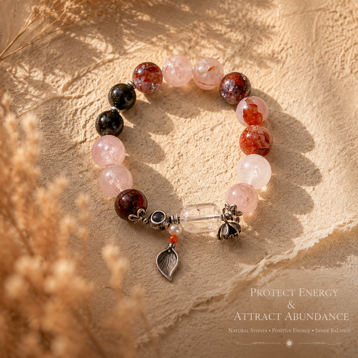 Red glue crystal bracelet