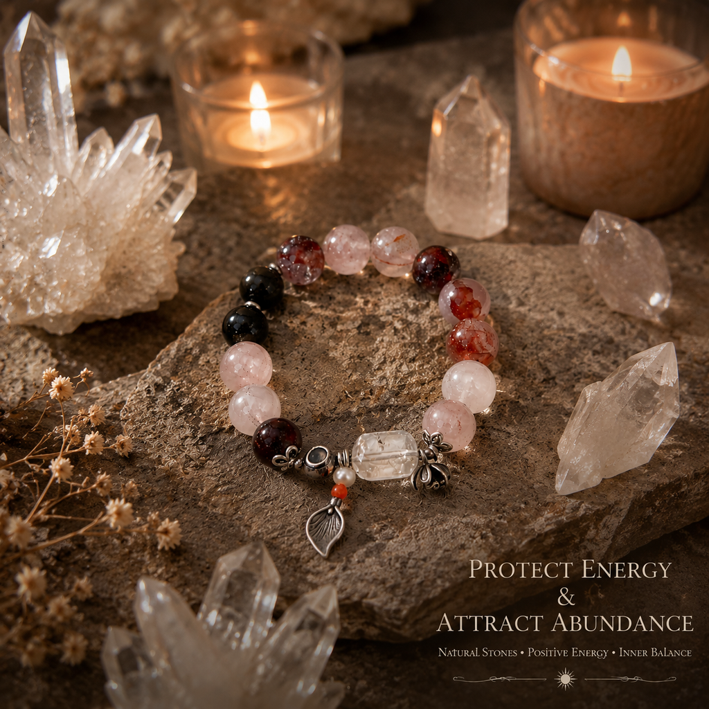 Red glue crystal bracelet