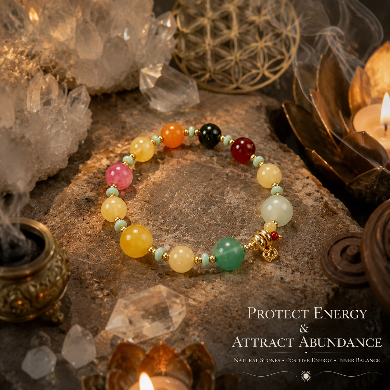 Multicolor Gemstone Bracelet