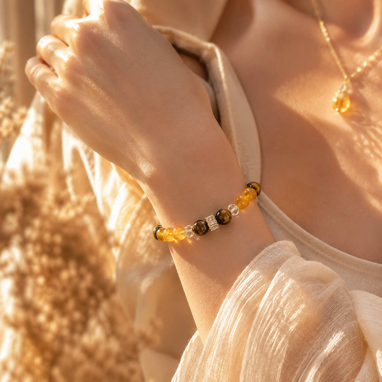 Tiger Eye Citrine Bracelet