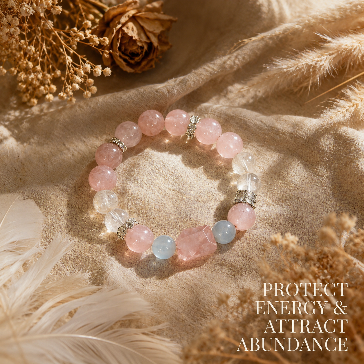 Icy Pink Glazed Bracelet