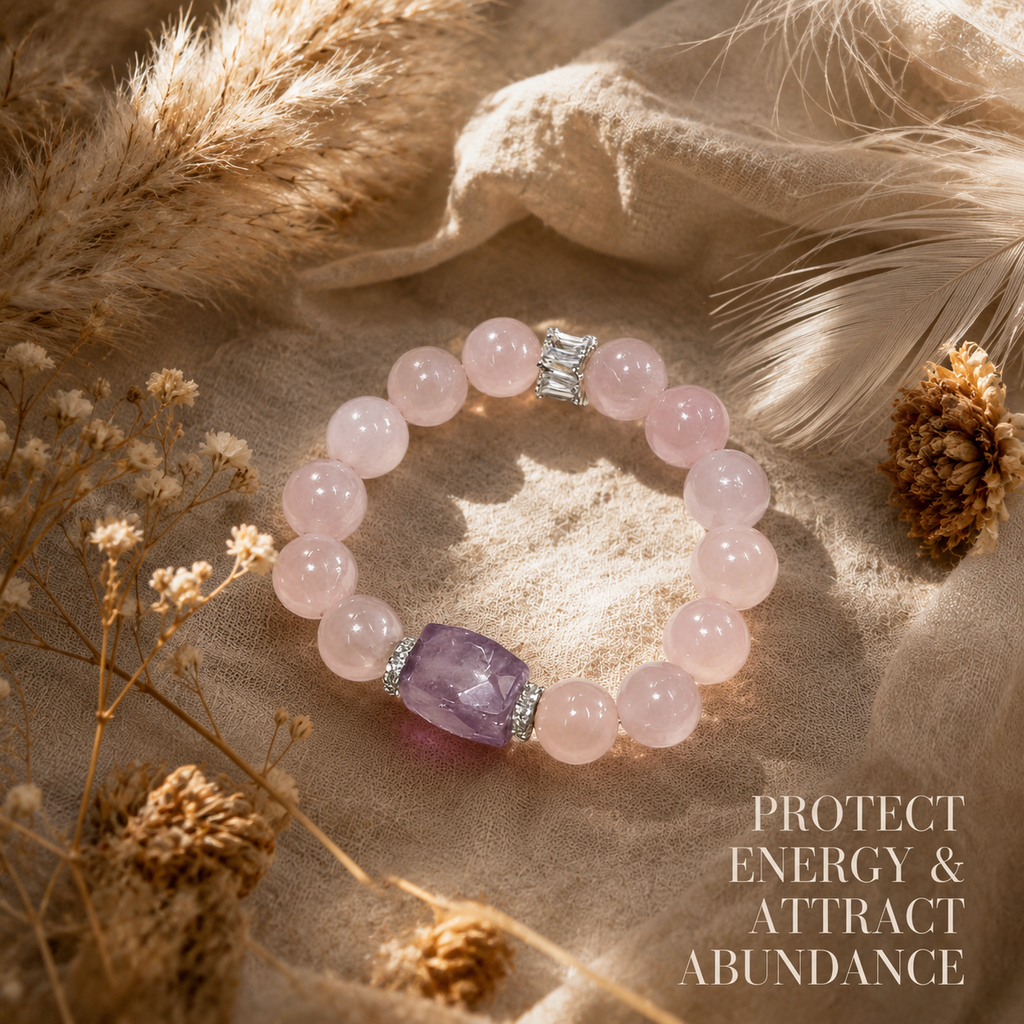 Gentle Rose Quartz・Amethyst Bracelet