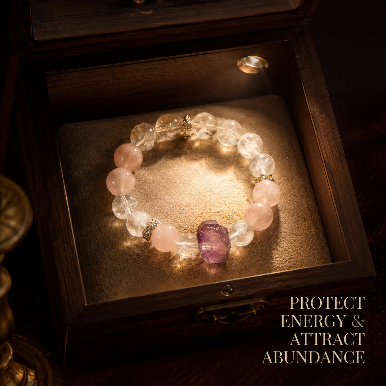 Misty Pink Amethyst Bracelet