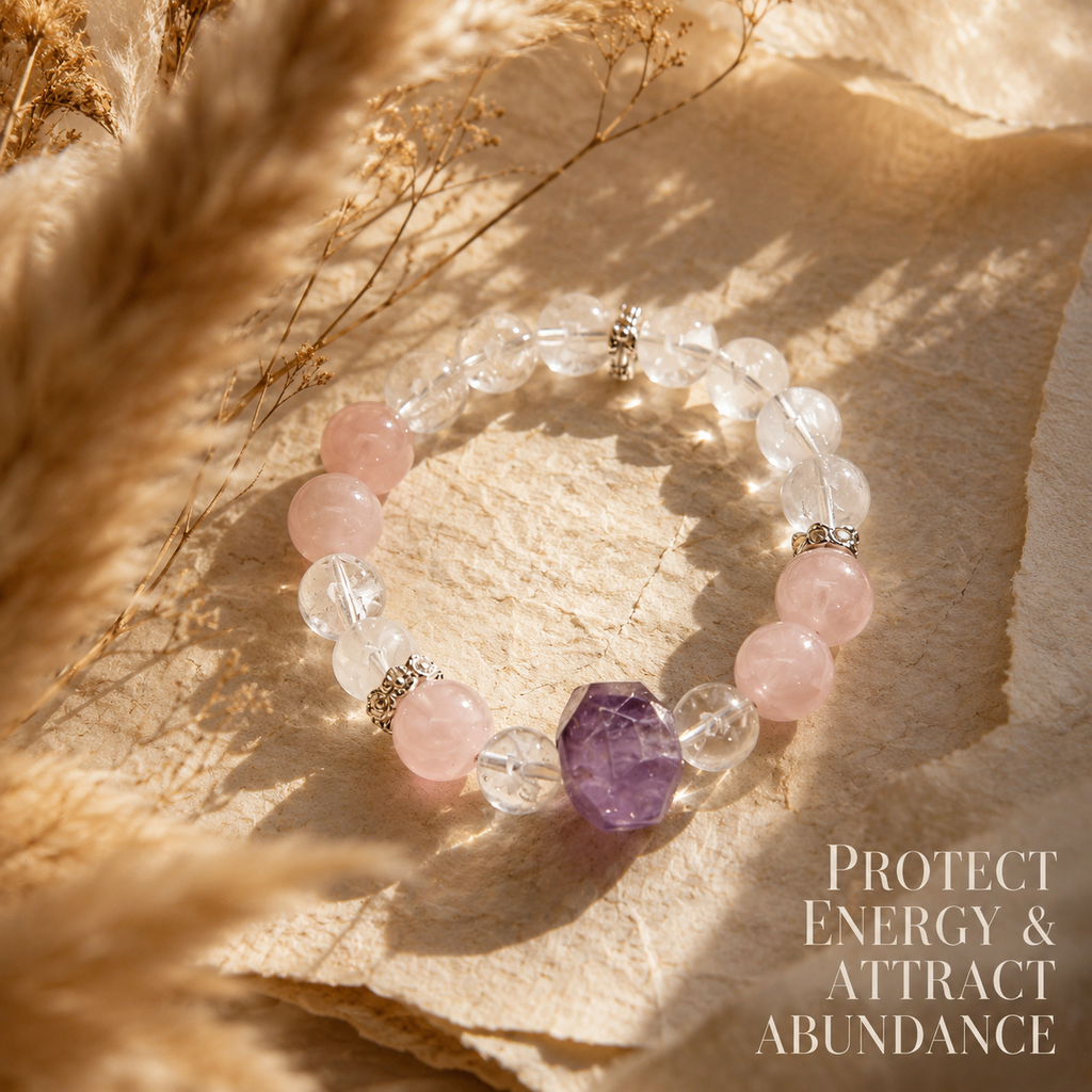 Misty Pink Amethyst Bracelet