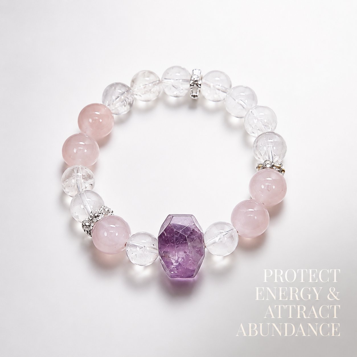 Misty Pink Amethyst Bracelet