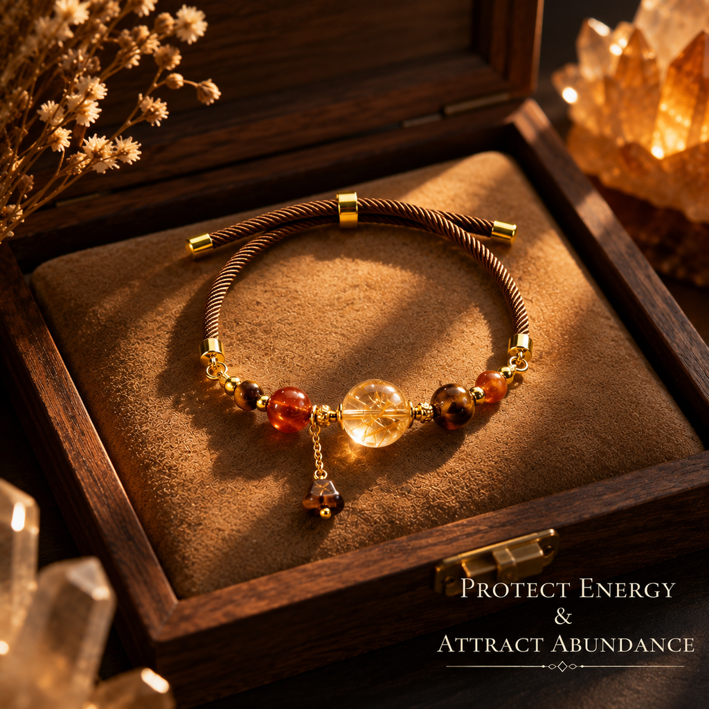 Rutilated Quartz Bracelet / DIY
