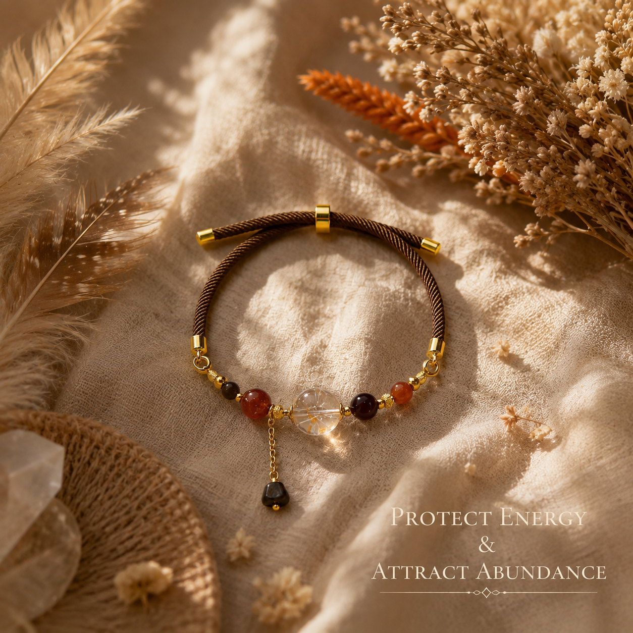 Rutilated Quartz Bracelet / DIY