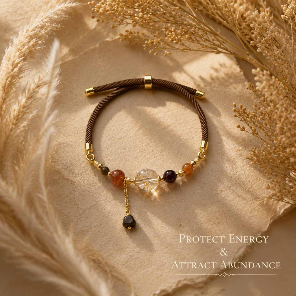 Rutilated Quartz Bracelet / DIY