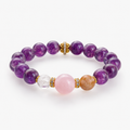 Amethyst warm pink bracelet
