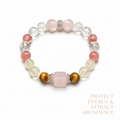 Rose Quartz Cube Sugar Bracelet