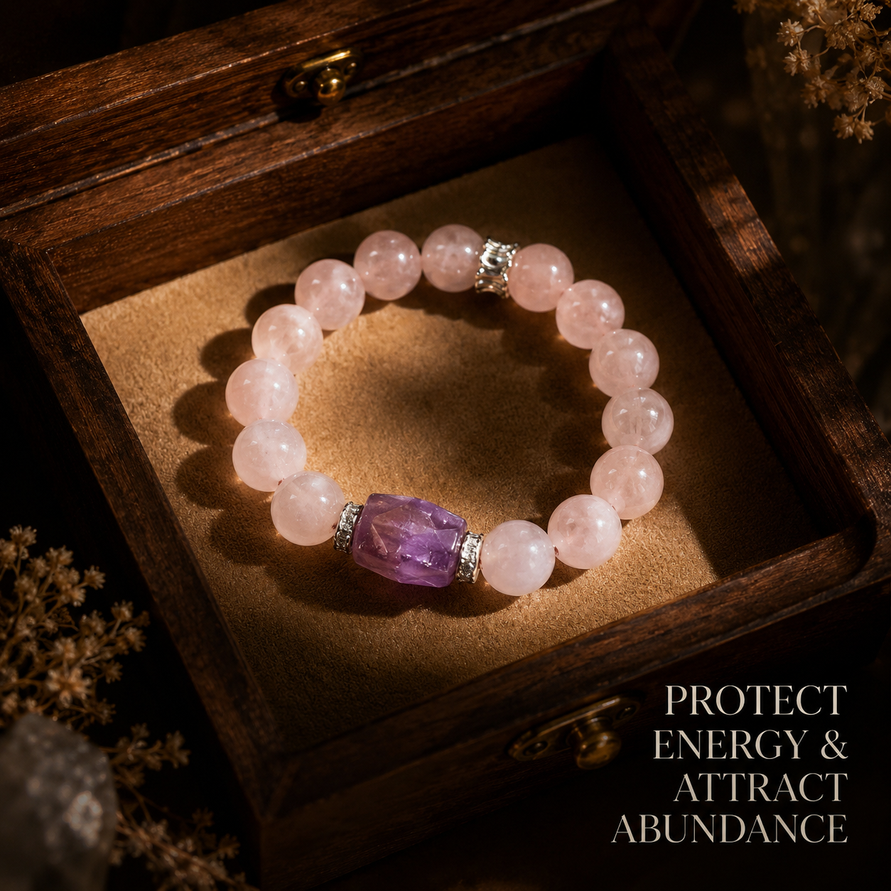 Gentle Rose Quartz・Amethyst Bracelet