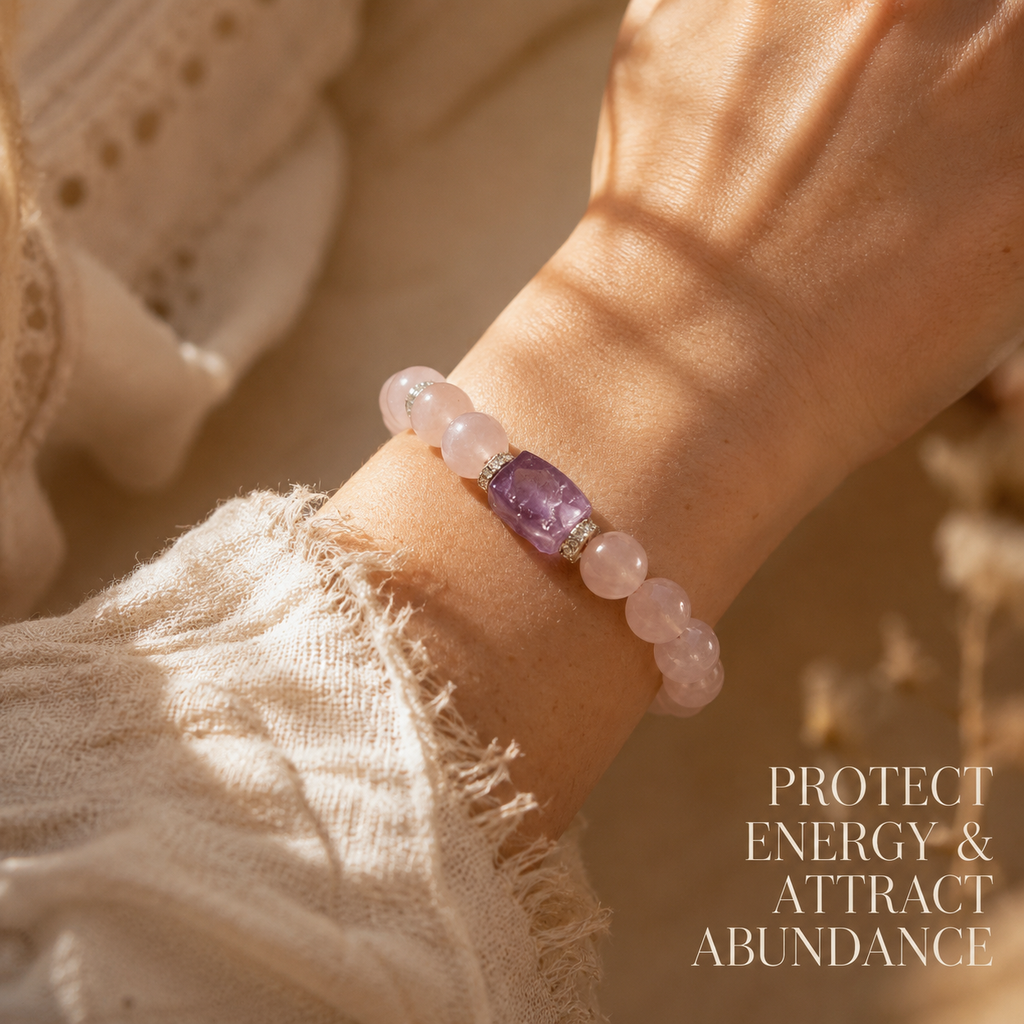 Gentle Rose Quartz・Amethyst Bracelet