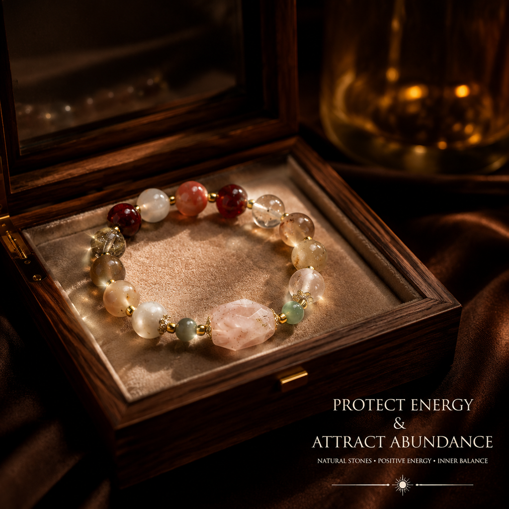 Warm Light Multicolor Gemstone Bracelet