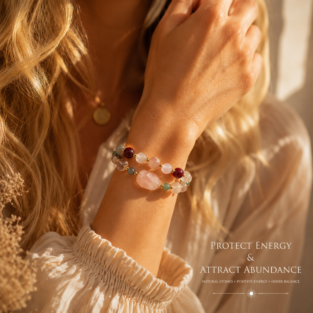 Warm Light Multicolor Gemstone Bracelet