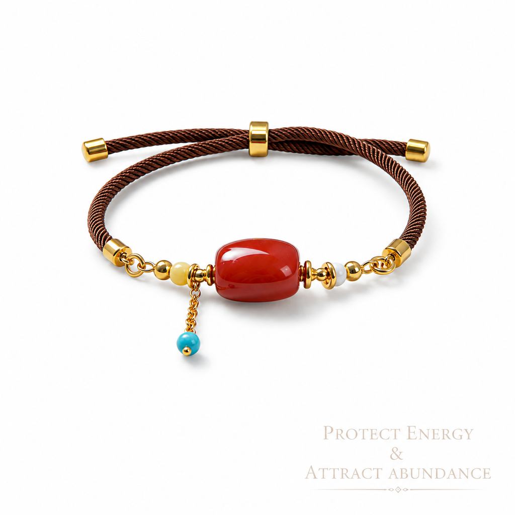 DIY Red Agate Bracelet