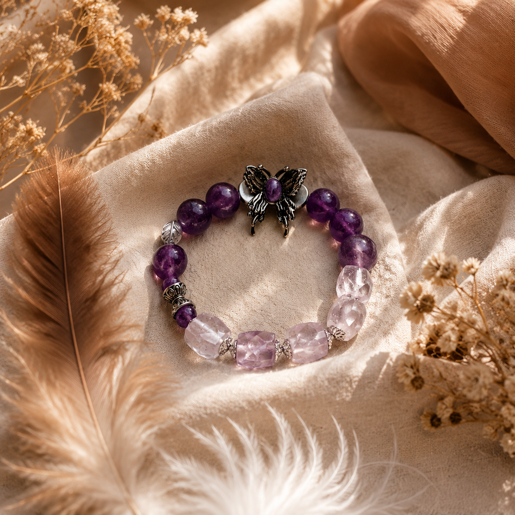 Purple Butterfly Bracelet