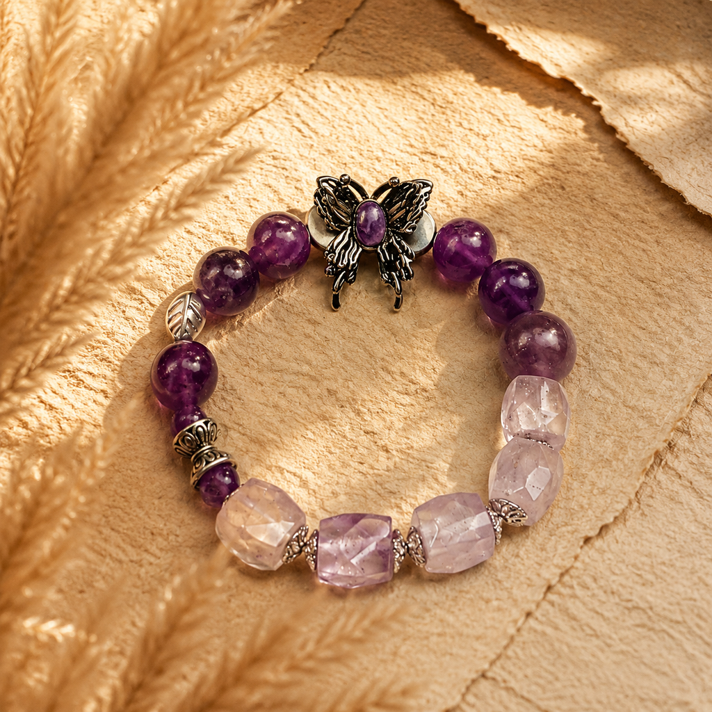Purple Butterfly Bracelet