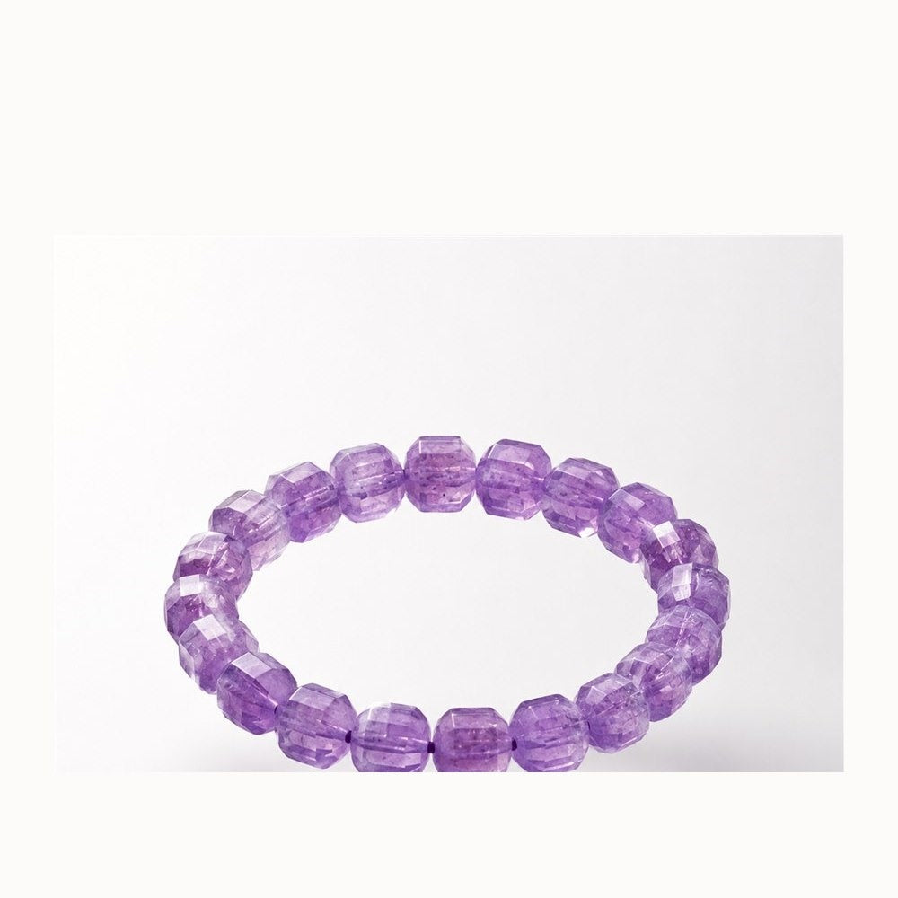 Faceted amethyst bracelet